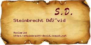 Steinbrecht Dávid névjegykártya